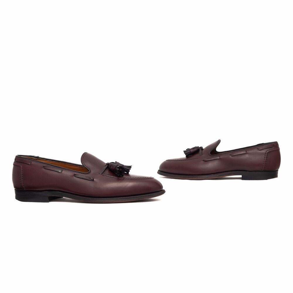 654$ ALDEN 769 Burgundy Leather Tassel Loafers D Hand-Made in USA US 10 D